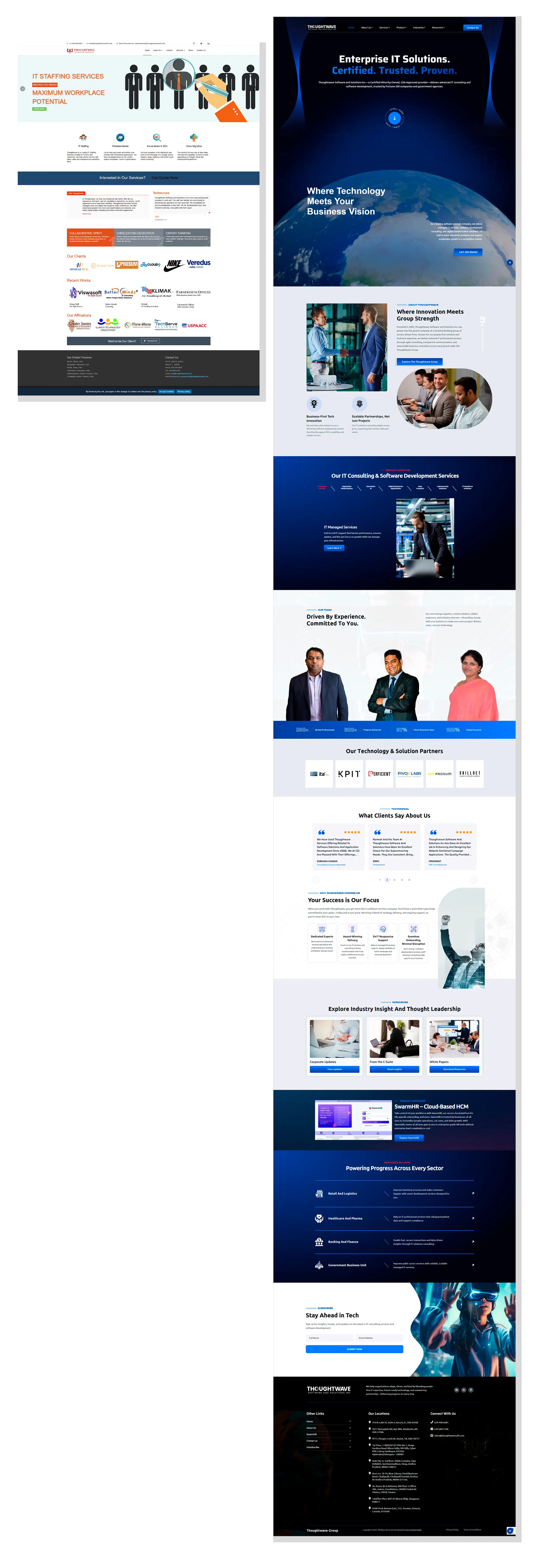 Thoughtwavesoft website redesign before and after by vdm