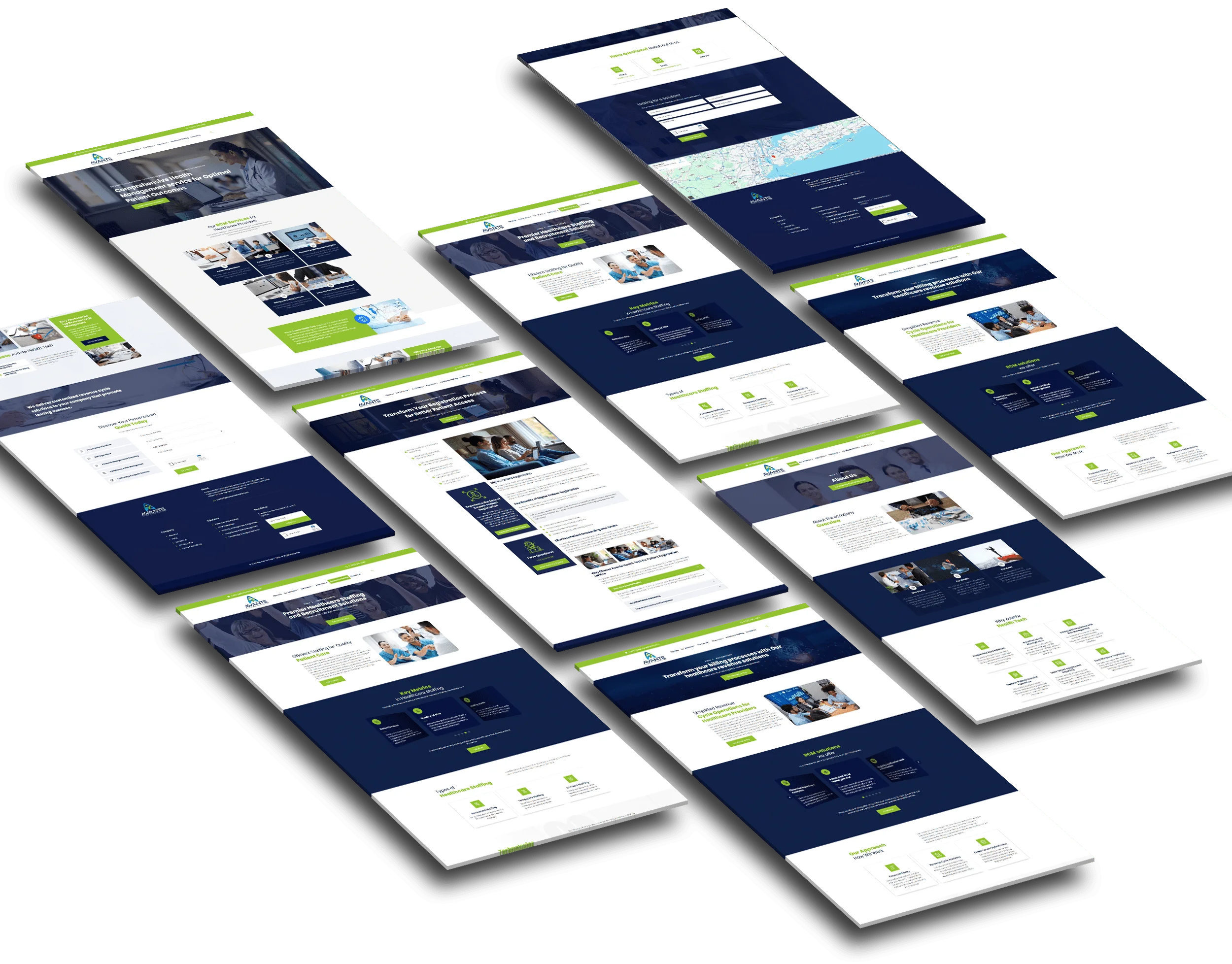 Lucent Systems website redesign page layouts by vdm