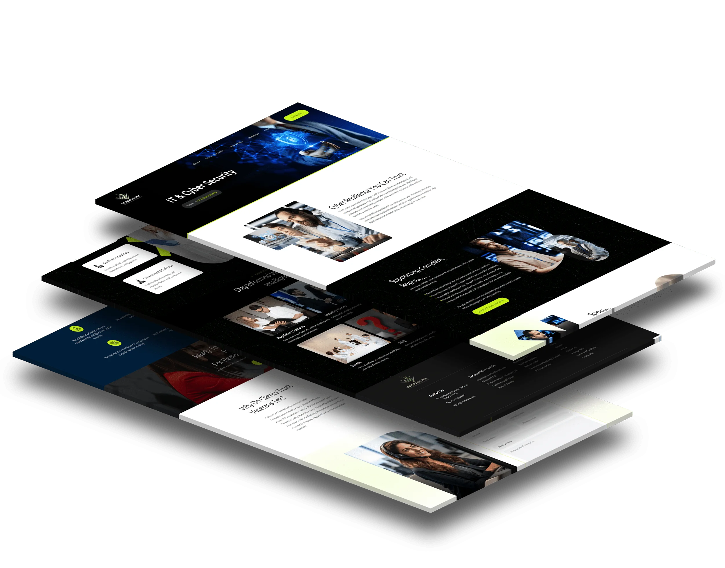 Synersys website mockup previews