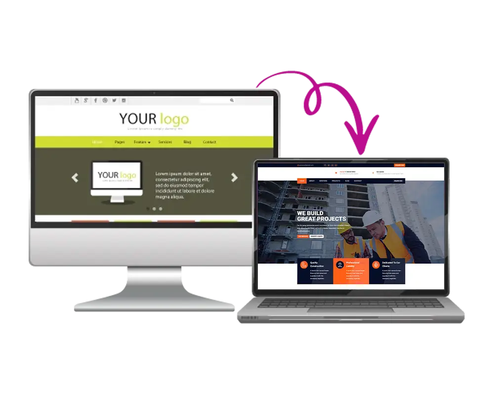 Construction Website Redesign & Rebranding