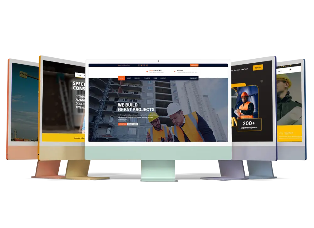 Custom Construction Website Design
