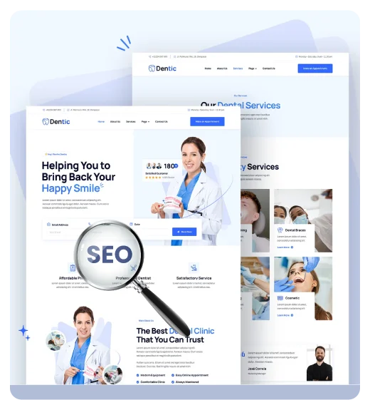 On-page SEO optimization for dental websites