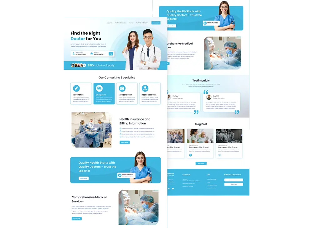 Custom Healthcare Website Design 