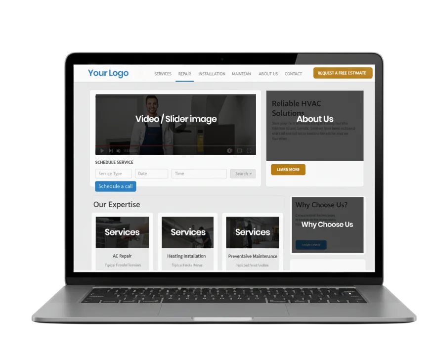 Custom HVAC Website Design