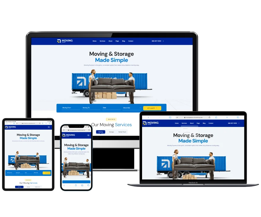 Website Development & Design for Moving Company