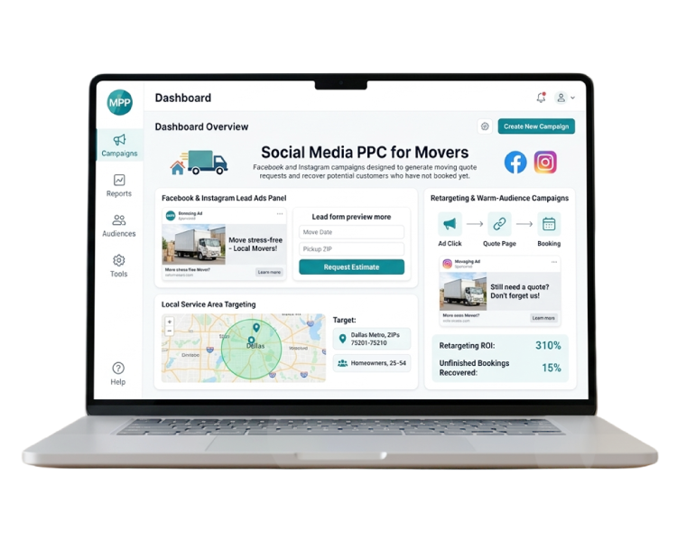 Social Media PPC for Movers