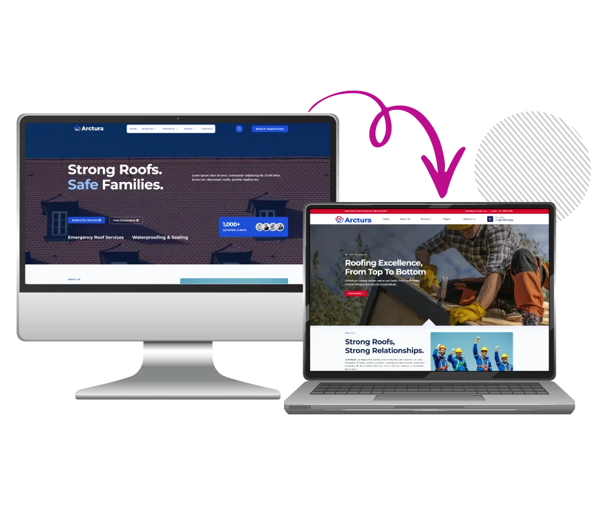 Roofing  Website Redesign & Rebranding