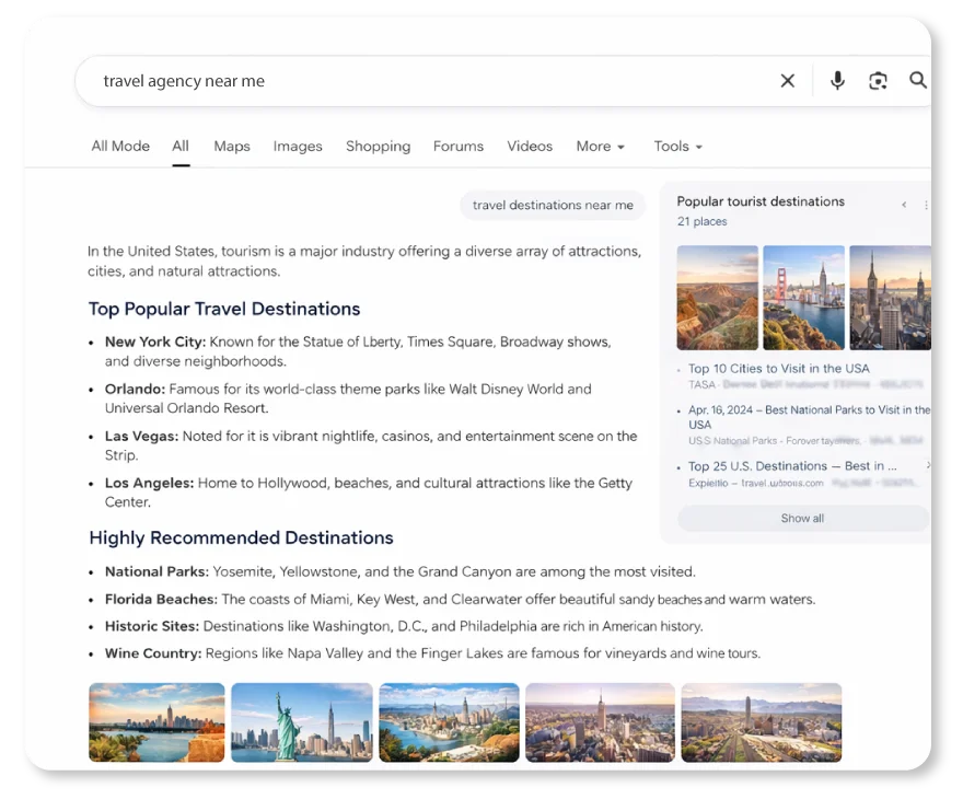 AI Search Optimization for Travel Industry  