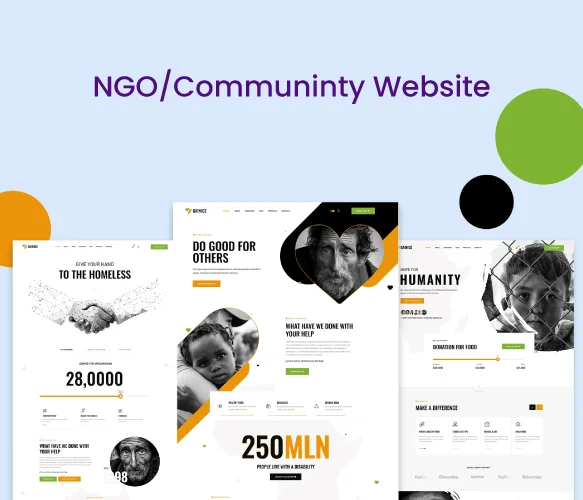 Nonprofit NGO Community Websites